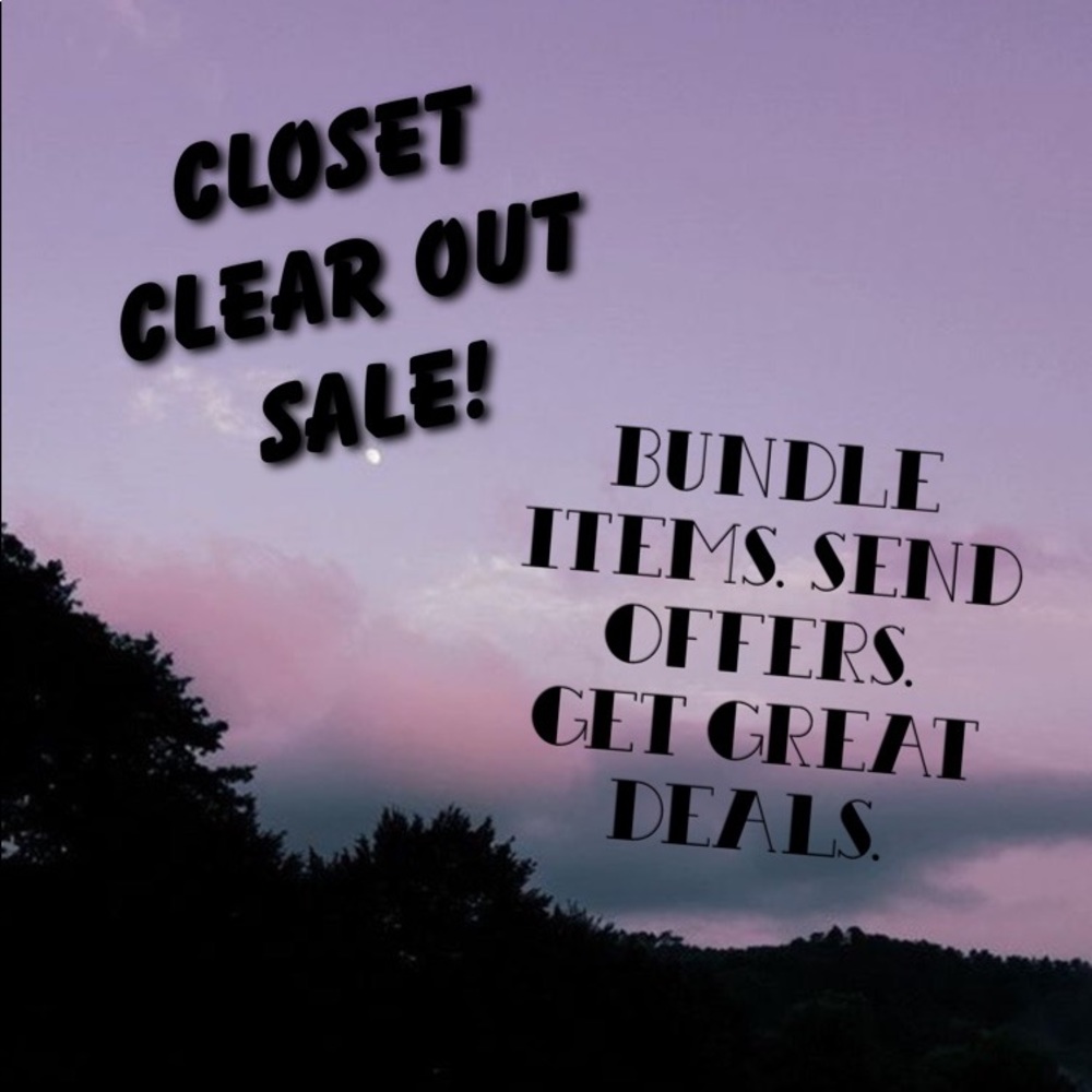 Bundle items. Send in offers. Major sales!